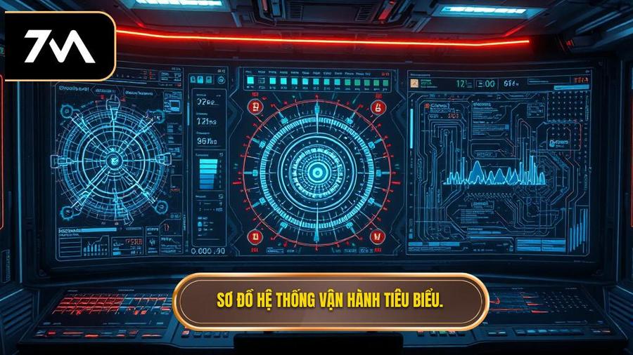 Sơ đồ hệ thống vận hành tiêu biểu.