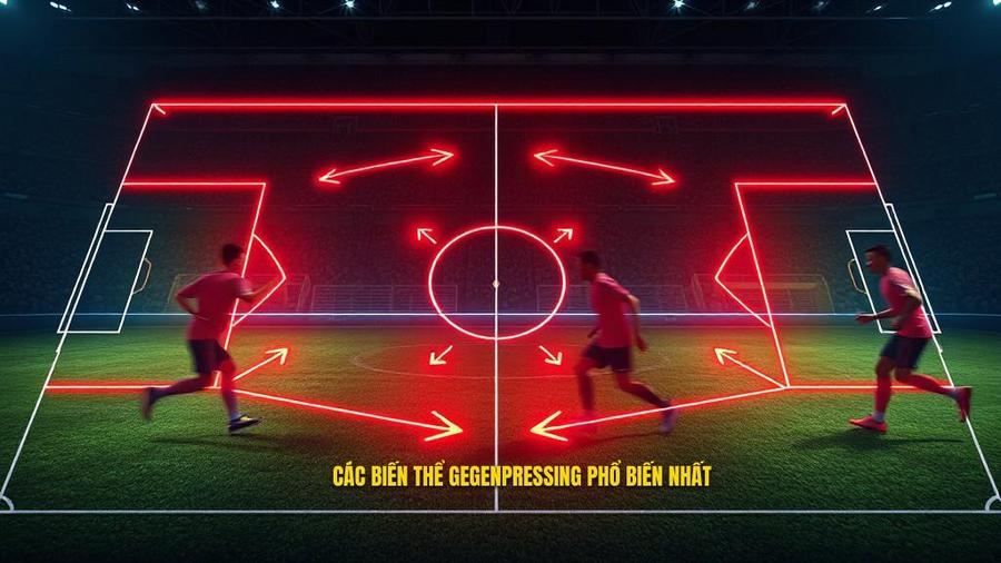 Các biến thể Gegenpressing phổ biến nhất