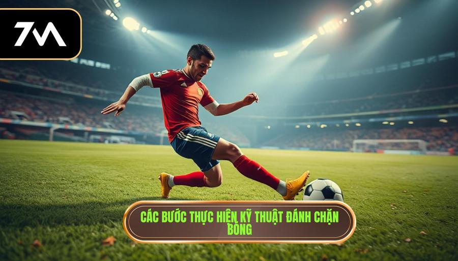Các bước thực hiện kỹ thuật đánh chặn bóng