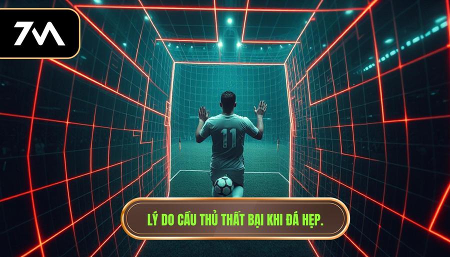 Lý do cầu thủ thất bại khi đá hẹp.