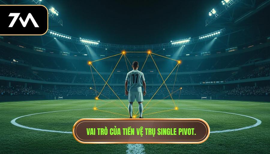 Vai trò của tiền vệ trụ Single Pivot.