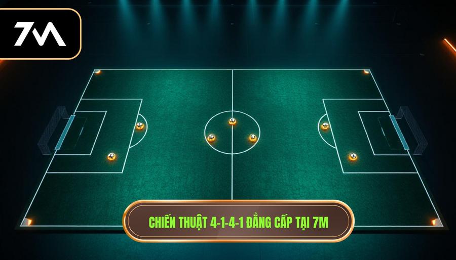 Chiến thuật bóng đá 4-1-4-1 phòng ngự: Bí mật vận hành hiệu quả